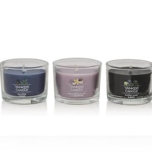 Yankee Candle First Snow Trio Mini Candle Jars NIB